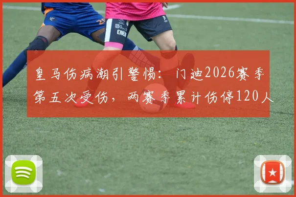皇马伤病潮引警惕:门迪2026赛季第五次受伤,两赛季累计伤停120人次说明了什么?